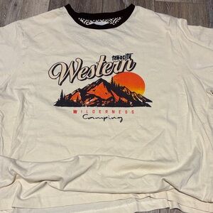 Western Wilderness Camping Men's Shirt - Cream